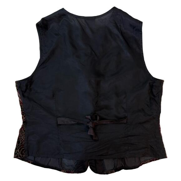 Y2k vest fairy grunge jaclyn smith witchy patchwork sz L - Picture 3 of 4